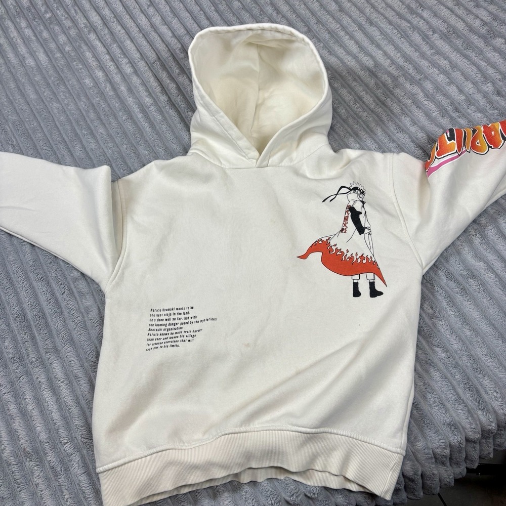 Naruto Hoodie Size 11-12 Youth Zara Pullover Hooded‎ Sweatshirt - Picture 15 of 15